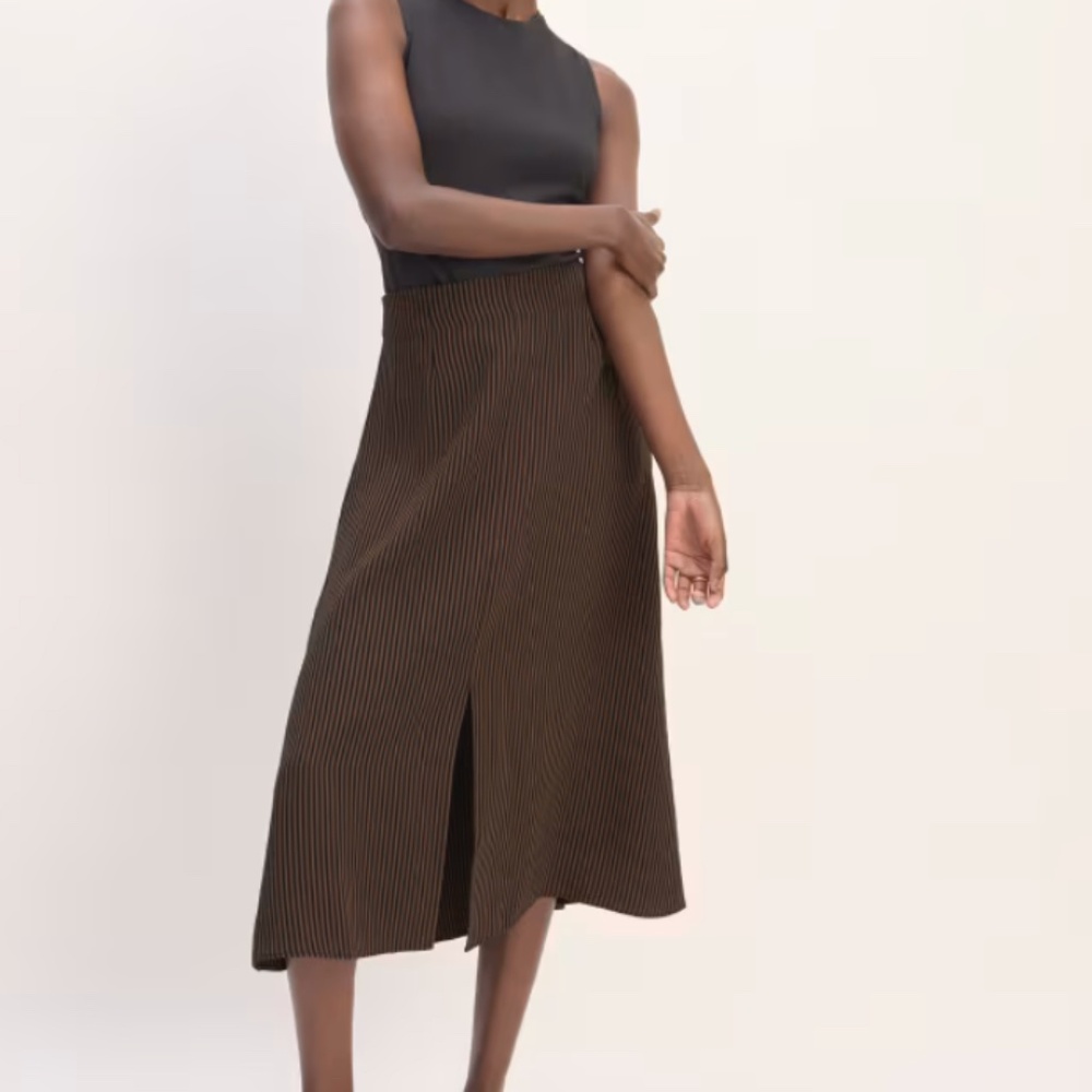Everlane The Mini Jacquard Stripe Slip Skirt Women's 6